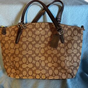 Coach Brown Signature Tote Bag